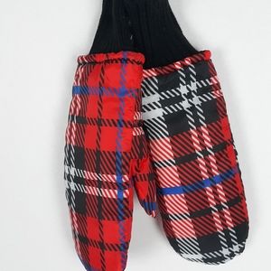 BCBGENERATION Women Plaid Mittens
